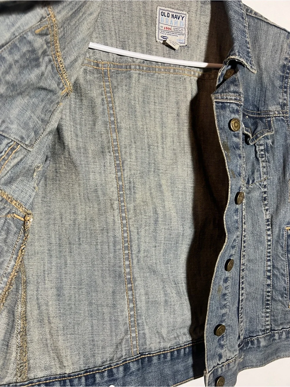 Old Navy Distressed Denim Jacket
